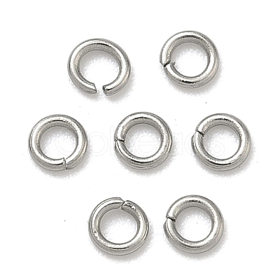 Tarnish Resistant 304 Stainless Steel Open Jump Rings STAS-Q186-02-3x0.6mm-1