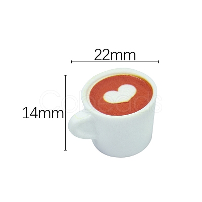 Resin Miniature Coffee Cup Ornaments LS-PW-WG14105-01-1