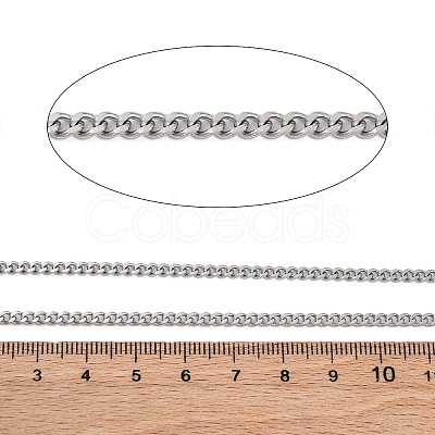 304 Stainless Steel Curb Chains CHS-M009-11P-04-1