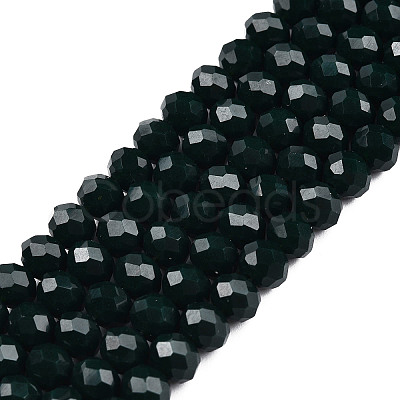 Opaque Solid Color Glass Beads Strands LS-EGLA-A034-P4mm-D12-1