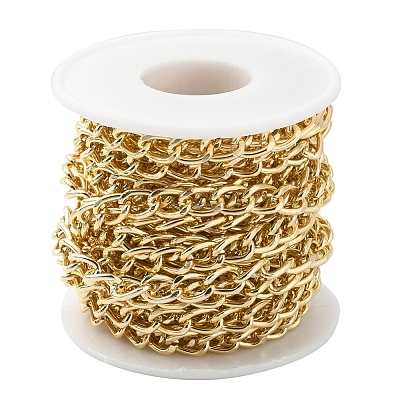 Aluminium Twisted Curb Chains CHA-YW0001-01G-1
