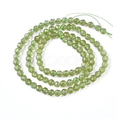 Natural Peridot Beads Strands G-F619-45C-1