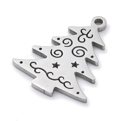 Christmas Theme Anti-Tarnish 304 Stainless Steel Pendants STAS-R003-04P-03-1