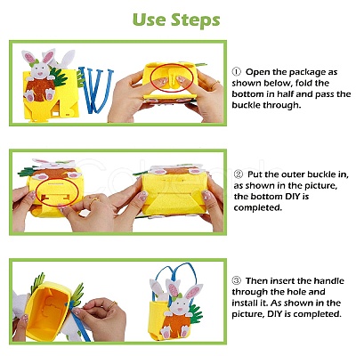 Non-woven Fabrics Easter Egg Candy Bag ABAG-P010-A04-1