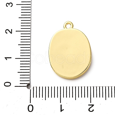Brass Enamel Pendants KK-C119-19B-01-1