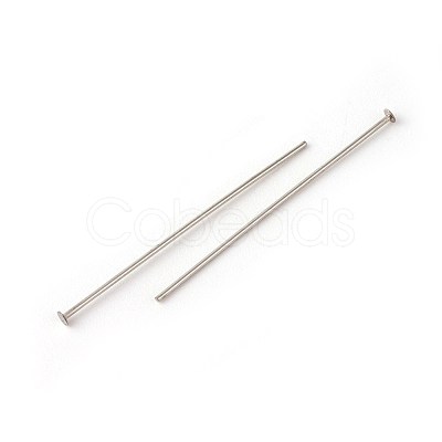 Tarnish Resistant 304 Stainless Steel Flat Head Pins STAS-G185-07P-0.6x30mm-1