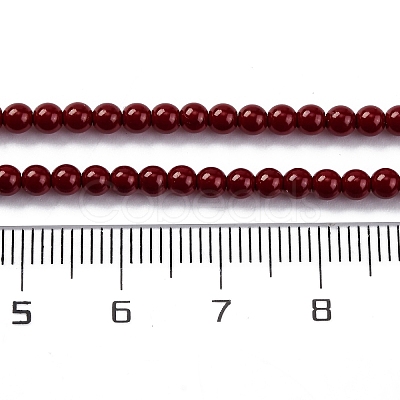 Baking Paint Glass Beads GLAA-Z010-01A-1