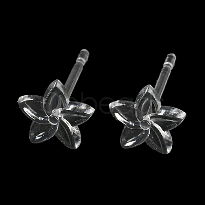 Resin Stud Earring Findings X1-FIND-H046-14-1