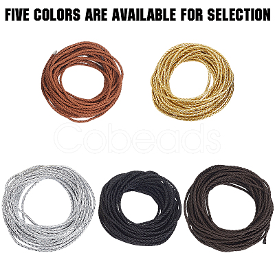 10M Round Imitation Leather Braided Cord WL-GF0001-32C-02-1