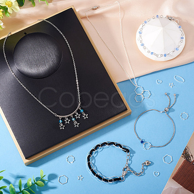 24Pcs 2 Colors Brass Linking Rings KK-TA0003-06-1