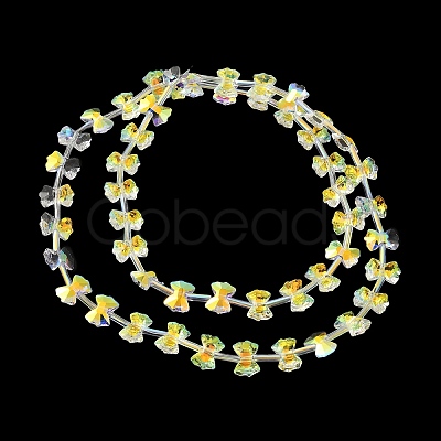 Electroplate Glass Beads Strands EGLA-B006-02A-AB01-1