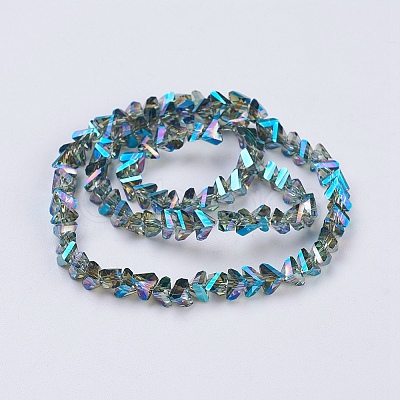 Electroplate Glass Beads Strands EGLA-J145-6mm-FR01-1