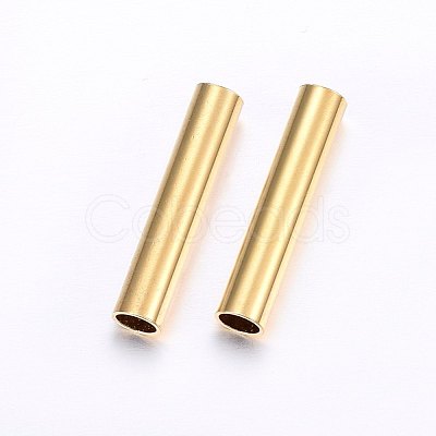 304 Stainless Steel Tube Beads STAS-O098-07G-07-1