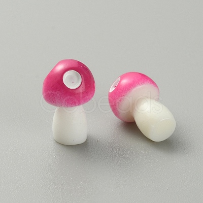Mushroom Resin Display Ornaments DJEW-WH0015-83D-1
