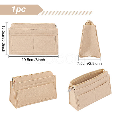 Wool Felt Purse Organizer Insert FIND-WH0126-38A-1