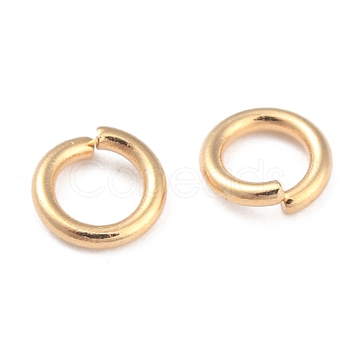 Rack Plating Brass Open Jump Rings X-KK-O139-18J-G-1