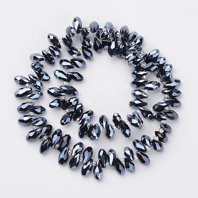 Electroplate Glass Beads Strands EGLA-G008-FP01-1