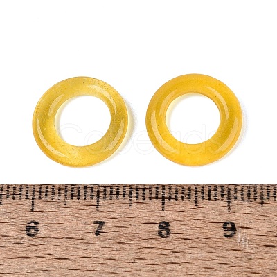 Dyed Natural White Jade Linking Rings G-Q601-43E-1