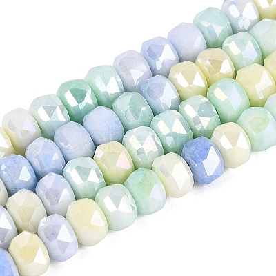 Anti-Tarnish Electroplate Glass Beads Strands GLAA-T025-6mm-11J-1