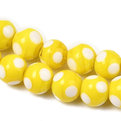 Handmade Lampwork Beads LAMP-D002-10mm-01D-1
