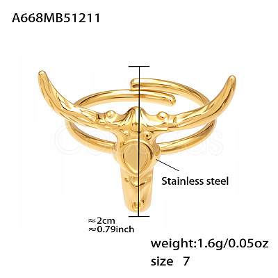 316L Surgical Stainless Steel Enamel Cuff Open Rings WG18EEE-03-1