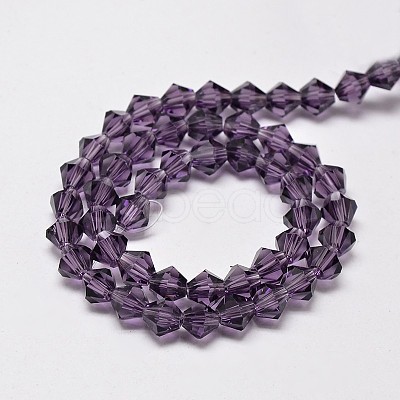 Transparent Glass Beads Strands EGLA-A039-T4mm-D04-1