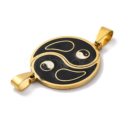 201 Stainless Steel Connector Charms with Enamel STAS-Q342-14G-1