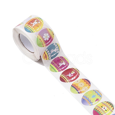 9 Patterns Easter Theme Self Adhesive Paper Sticker Rolls X-DIY-C060-02A-1