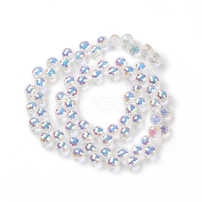 Transparent Glass Beads Strands GLAA-G096-01D-1