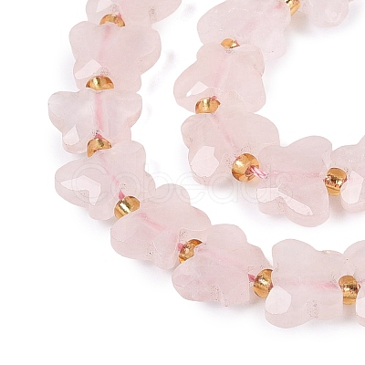 Natural Rose Quartz Beads Strands G-N371-10A-07-1