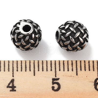 304 Stainless Steel Beads Hand Polished STAS-M057-18AS-1