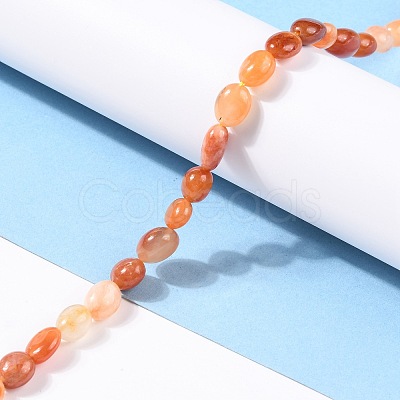 Natural Golden Silk Jade Beads Strands G-G018-16-1