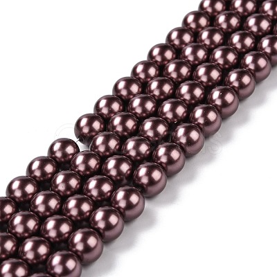 Eco-Friendly Grade A Glass Pearl Beads HY-J002-8mm-HX043-1