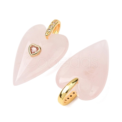 Natural Rose Quartz Pendants GG-CBA51ED-03G-08-1