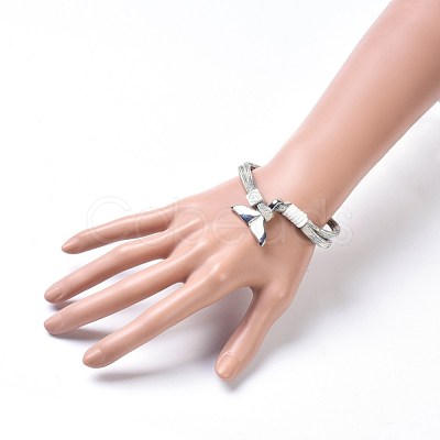 Mult-strand Bracelets BJEW-JB04218-03-1