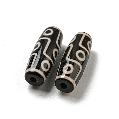 Tibetan Style dZi Beads Strands G-P526-B14-1