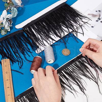 2M Fashion Ostrich Feather Trimming DIY-OC0013-33A-1