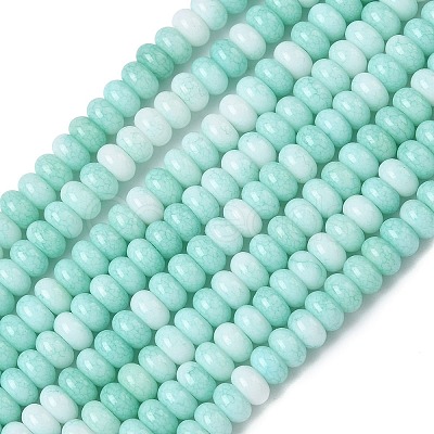 Ombre Effect Dyed Glass Beads Strands GLAA-C043-01J-1