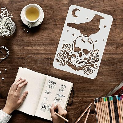 Plastic Reusable Drawing Painting Stencils Templates DIY-WH0202-266-1