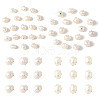 20Pcs 2 Styles Natural Cultured Freshwater Pearl Beads PEAR-YW0001-53-1