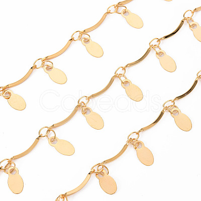 Handmade Brass Scalloped Bar Chain CHC-S012-101-1