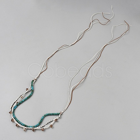 Plastic Beads Western Cowboy Hat Bands DIY-WH0888-210-1