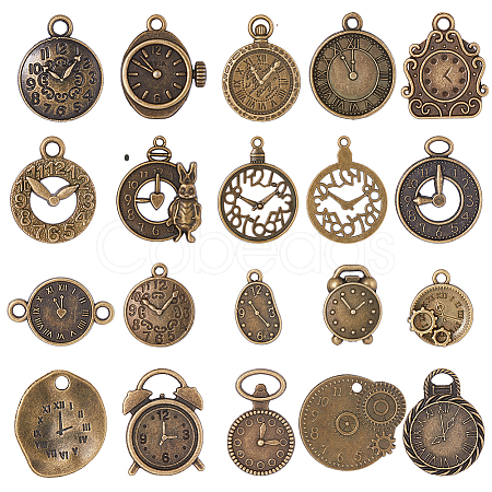 SUNNYCLUE 2 Sets Tibetan Style Alloy Pendants FIND-SC0005-89-1