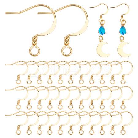 120Pcs Brass Earring Hooks KK-UN0004-54-1