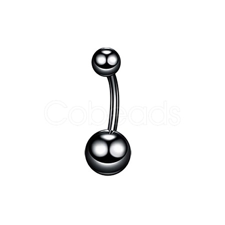 304 Stainless Steel 15 Gauge Round Belly Button Rings WGFD174-05-1