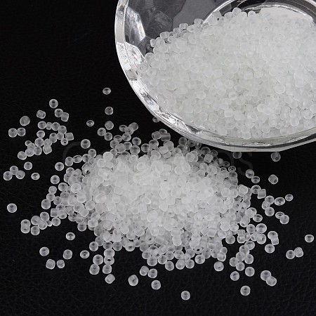 12/0 Frosted Round Glass Seed Beads X-SEED-A008-2mm-M1-1