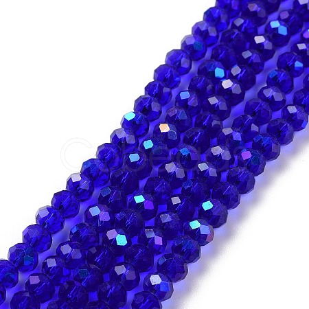 Electroplate Glass Beads Strands EGLA-A034-T3mm-L16-1