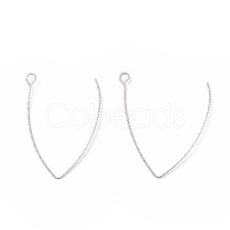 Tarnish Resistant 316 Stainless Steel Earrings Finding STAS-B025-02P-1