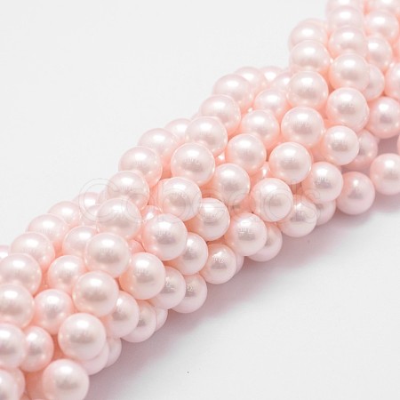 Shell Pearl Bead Strands X-BSHE-L025-06-8mm-1