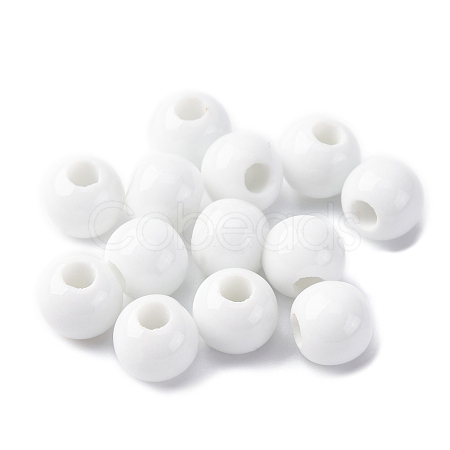 Bright Glazed Porcelain Beads PORC-D300-A25-1
